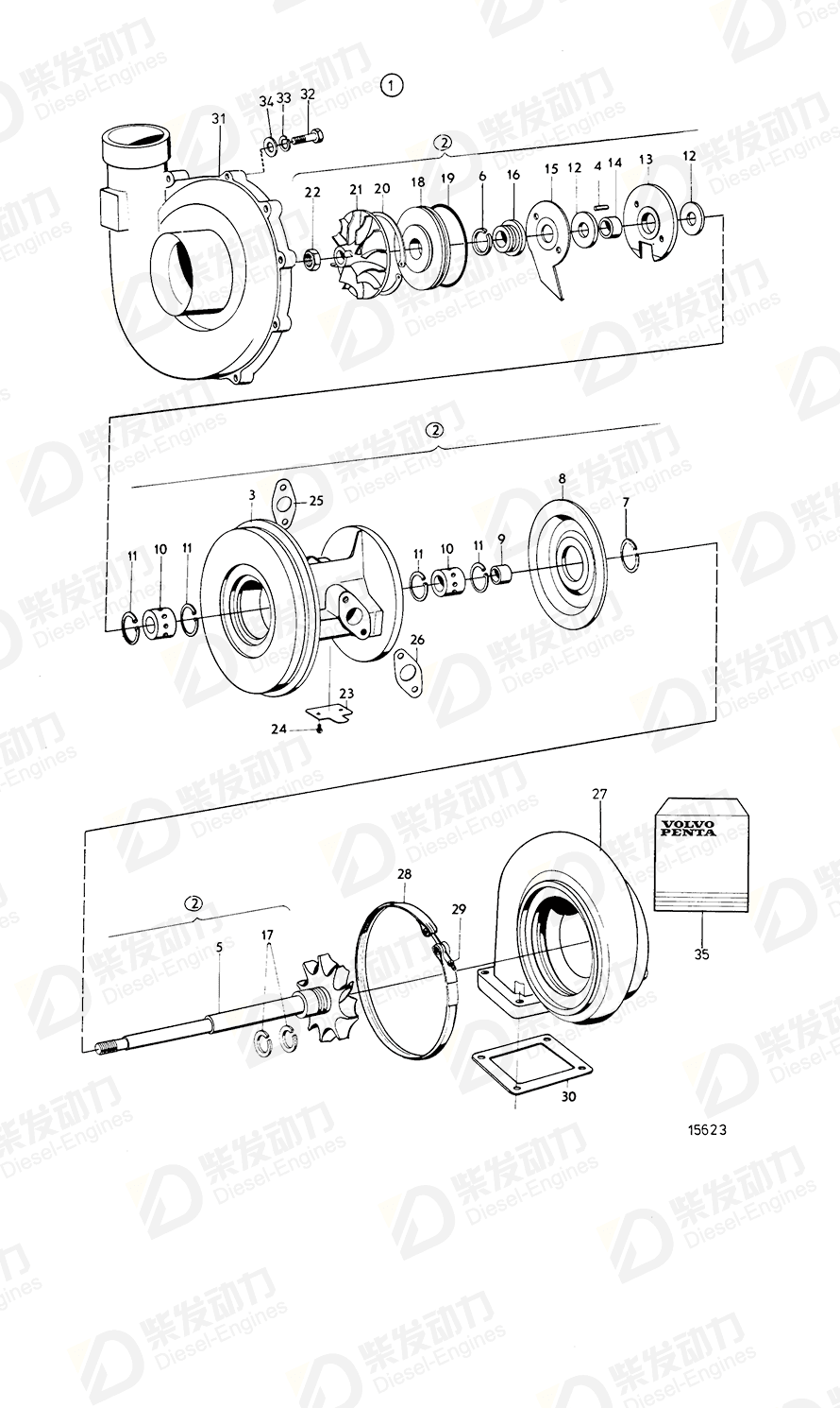 VOLVO Piston ring 411794 Drawing